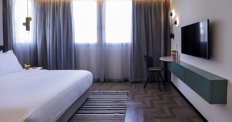 חדר שינה - מלון מיוז תל אביב